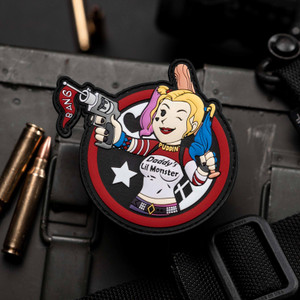 Harley Quinn Vault Boy Mashup PVC Morale Patch