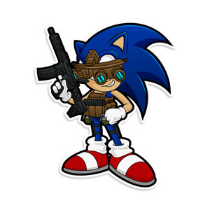 Tactical Sonic Vinyl Sticker Tactical Sonic Vinyl Sticker