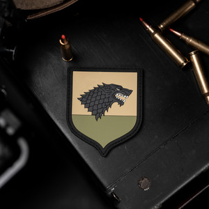 House Of Stark Game Of Thrones PVC Morale Patch House Of Stark Game Of Thrones PVC Morale Patch