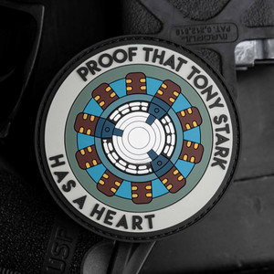 Proof That Tony Stark Has A Heart PVC Morale Patch