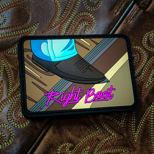 Right Boot Swayze Roadhouse PVC Morale Patch