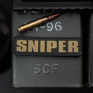 Sniper Hat Cap Banner PVC Morale Patch