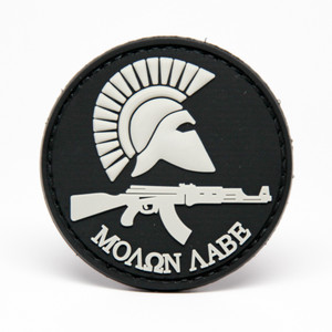Molon Labe Spartan AK-47 - PVC Morale Patch Molon Labe Spartan AK-47 - PVC Morale Patch