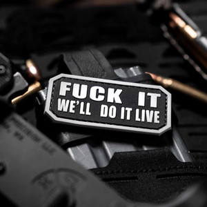 MUTANT® F*CK ATTENTION Velcro Patch 5x8cm - Live by Dusty's Motto - MUTANT