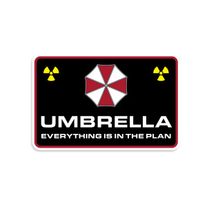 Umbrella Corporation Everything Is In The Plan Sticker