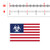 US Flag Biohazard Zombie State Sticker