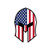 US Flag Spartan Helmet Sticker