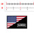 US Flag Ranger Sticker