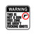 Warning This Is Not A Gun Free Zone We Aren't Fucking Idiots Sticker