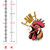 F-Caw-F Rooster Sticker – 3.25 inch waterproof vinyl decal size reference