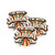 Three pack of I'm With Jabroni stickers showing retro pointing hands and colorful burst design