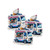 Friday Three pack of Big Worm ice cream truck stickers arranged together