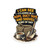 Funny dark humor sticker with text "I can see it's gonna be a rope, duct tape and shovel kind of day" featuring rope, duct tape roll, and a shovel illustration
