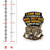 Funny dark humor sticker with rope duct tape and shovel design shown next to ruler for size reference