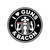 I Love Guns And Bacon Vinyl Sticker (Black)