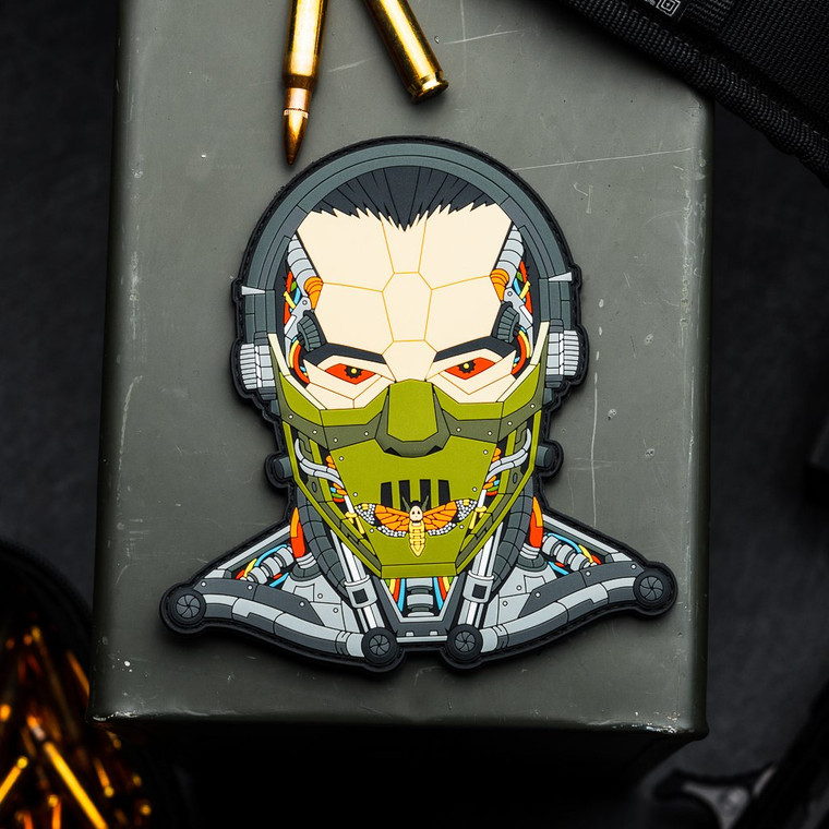 Limited Cyborg Hannibal Lecter Masked Series PVC Morale Patch