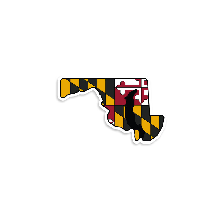 Maryland State Flag Mini Sticker