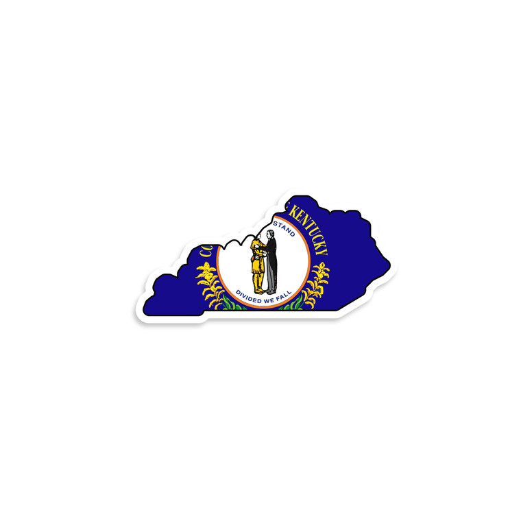 Kentucky State Flag Mini Sticker