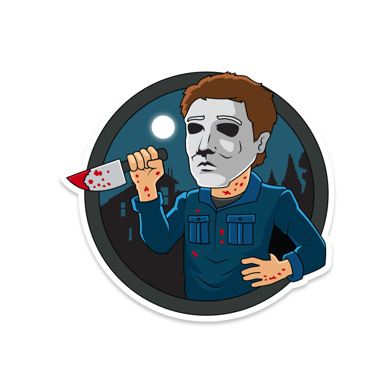 Michael Myers Halloween Vault Boy Mashup Vinyl Sticker