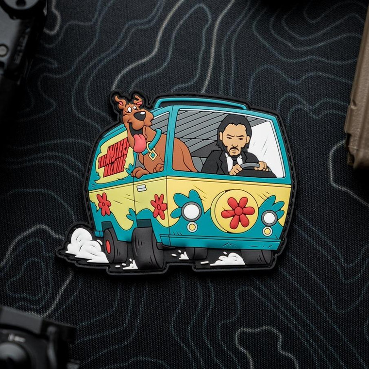 John Wick Scooby Mystery Machine Mashup PVC Morale Patch