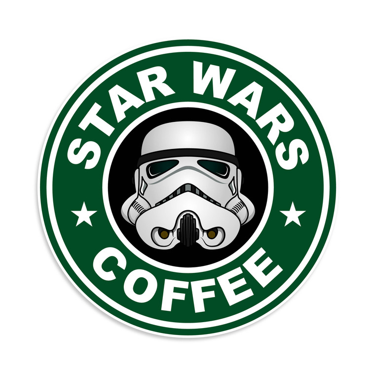 Star Wars Coffee Vinyl Sticker