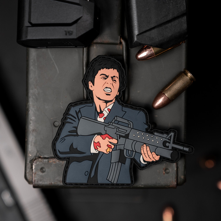 Say Hello To My Little Friend Scarface PVC Morale Patch