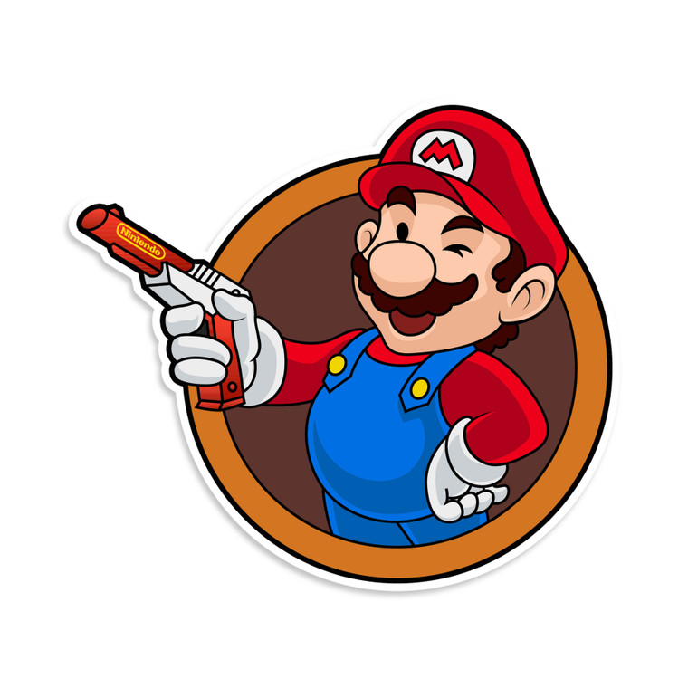 Mario Vault Boy Mashup Vinyl Sticker