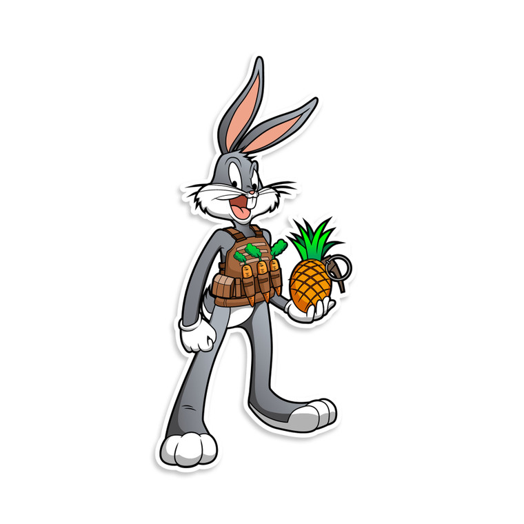 Space Jam Tactical Bugs Bunny Vinyl Sticker