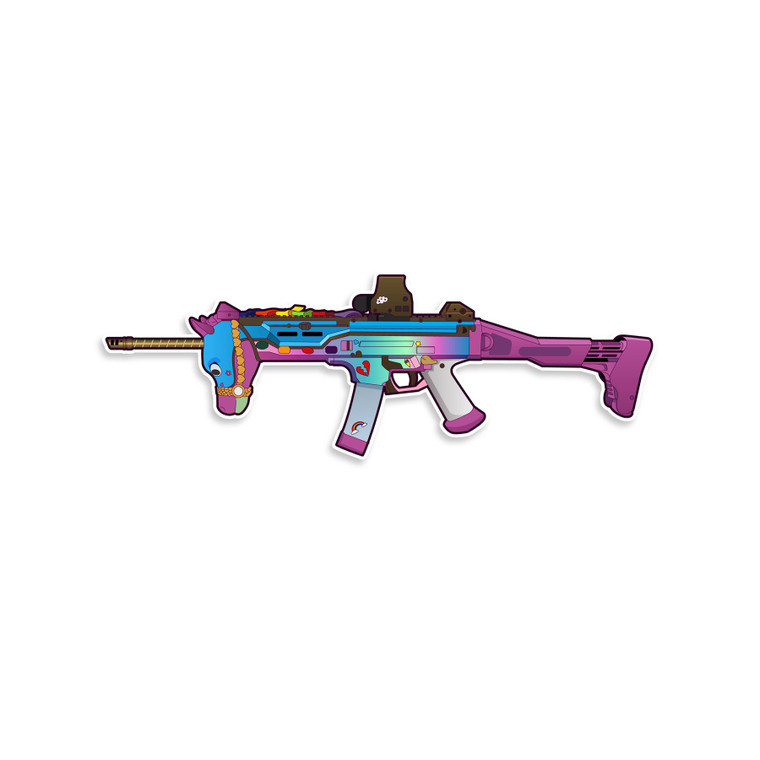 Unicorn Gun Vinyl Sticker