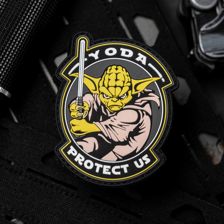 Yoda Protect Us Star Wars PVC Morale Patch
