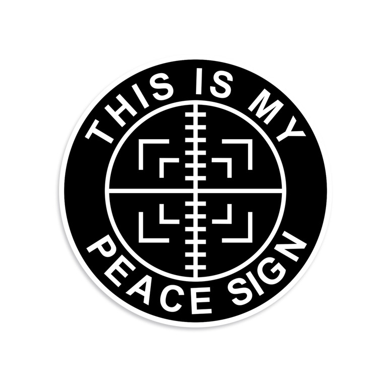 This Is My Peace Sign Sticker