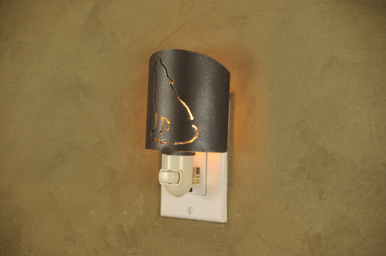 Coyote Night Light made in USA by Arizona Tube Art