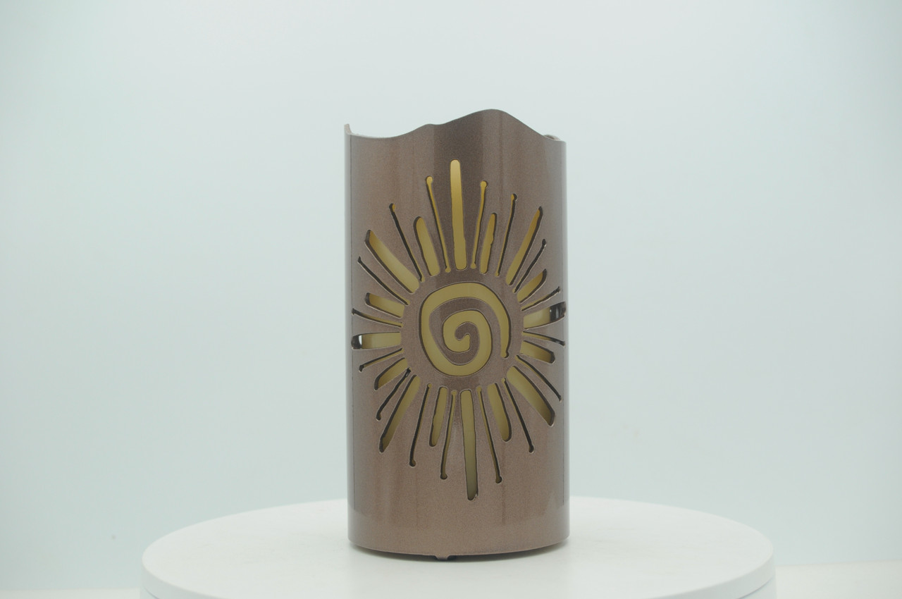 Spiral Sun luminary made in USA by Arizona Tube Art