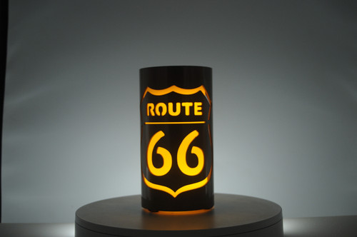 Route 66 - Metal Candle Holder Luminary