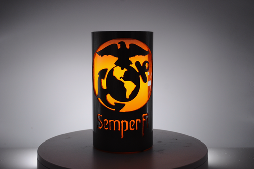 Image produced with optional LED candle