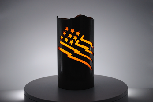 Image produced with optional LED candle