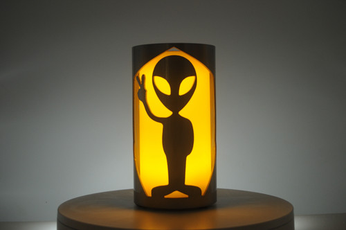 Alien - Metal Candle Holder Luminary