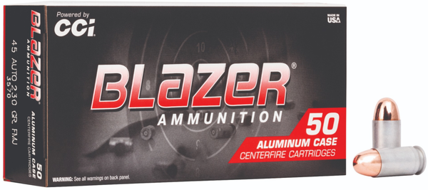 CCi Blazer | .45 Auto, 50 Rounds (230GR FMJ)