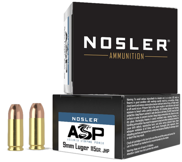 Nosler ASP | 9mm, 20 Rounds (124GR JHP)
