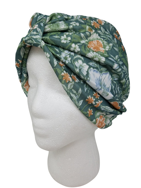 PRINTED FLOWER TURBAN