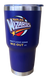 30 ounce tumbler - purple matte coating with WIZARDS logo