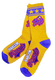 Gold socks with Wizards logos