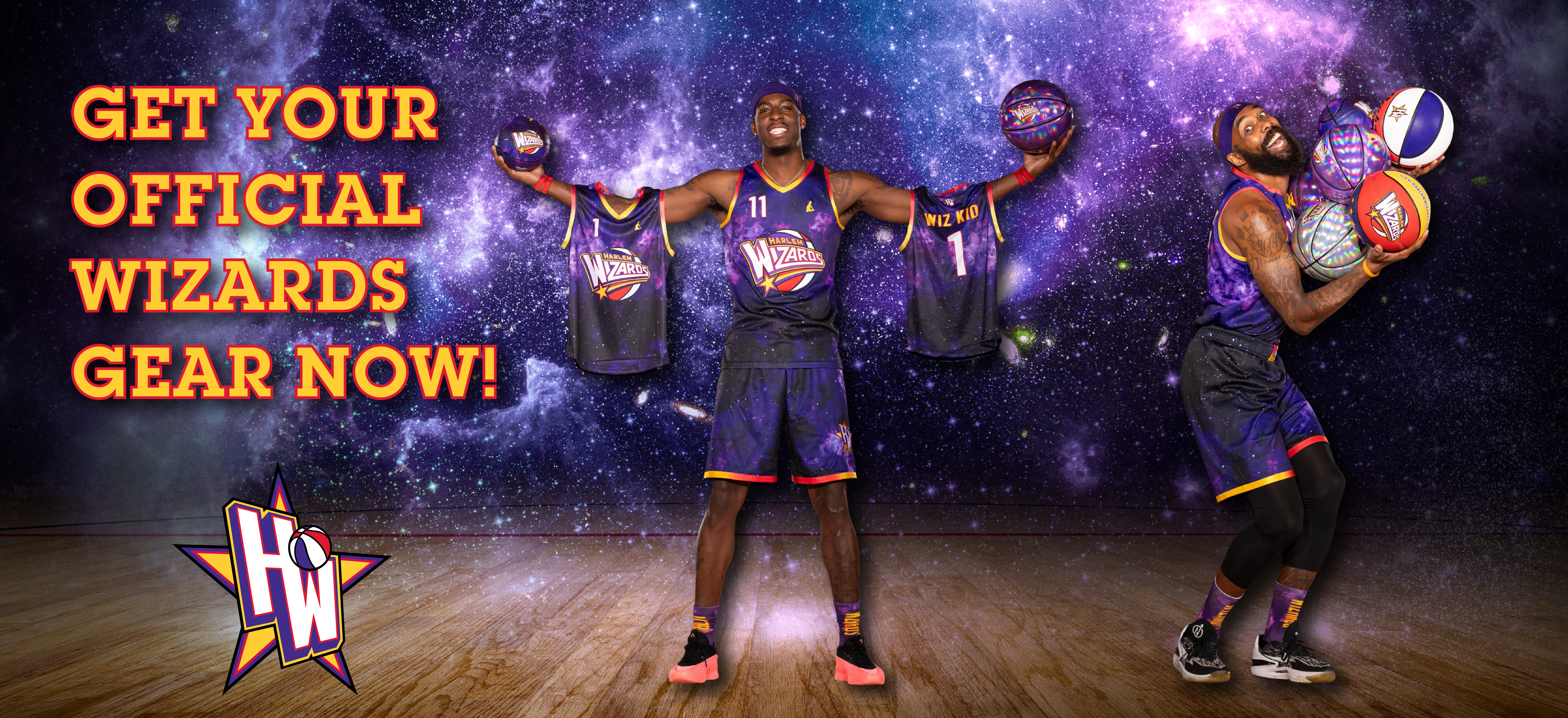 Two Wizards Players Modeling Merchandise