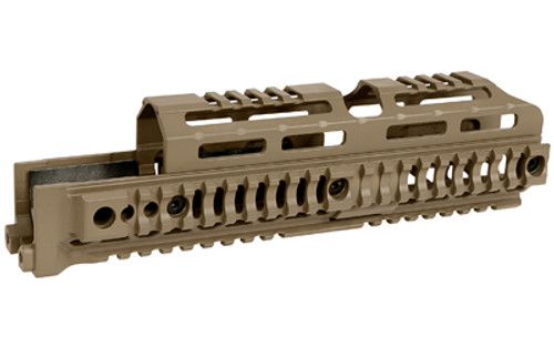 MIDWEST AK ALPHA QUAD RAIL 10" FDE Midwest Industries