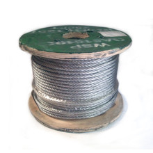Galvanized, Aircraft Cable, 5/16" OD 7x19, 250' Spool