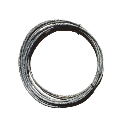 GALVANIZED, AIRCRAFT CABLE, 1/4" OD 7X19, 100 ft