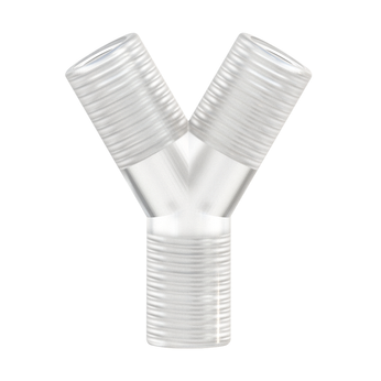 Image of a Female thread adapter Y for 1/4-28 (pack of 5) - PP