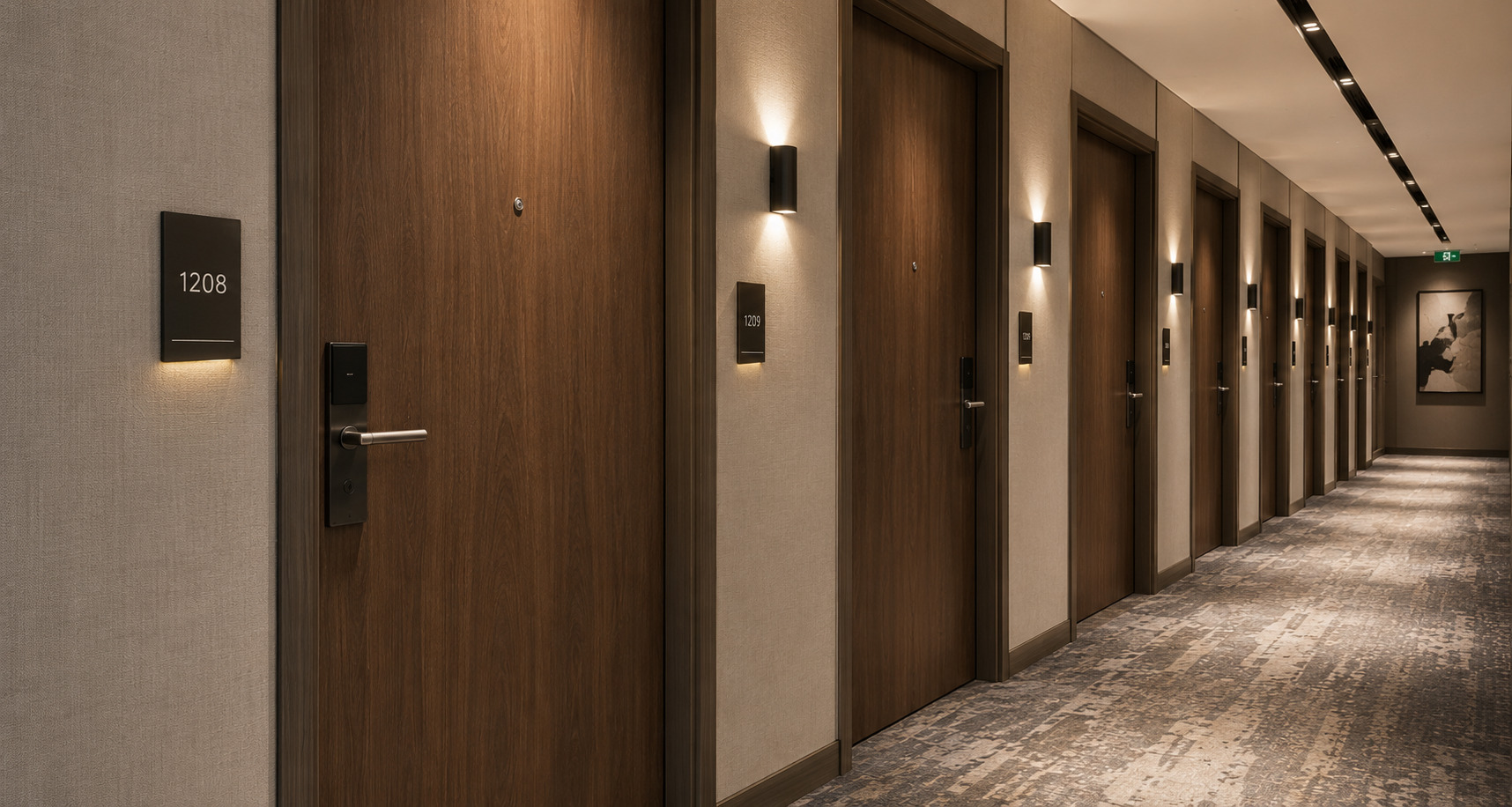 Fire door refurbishment with architectural wrap