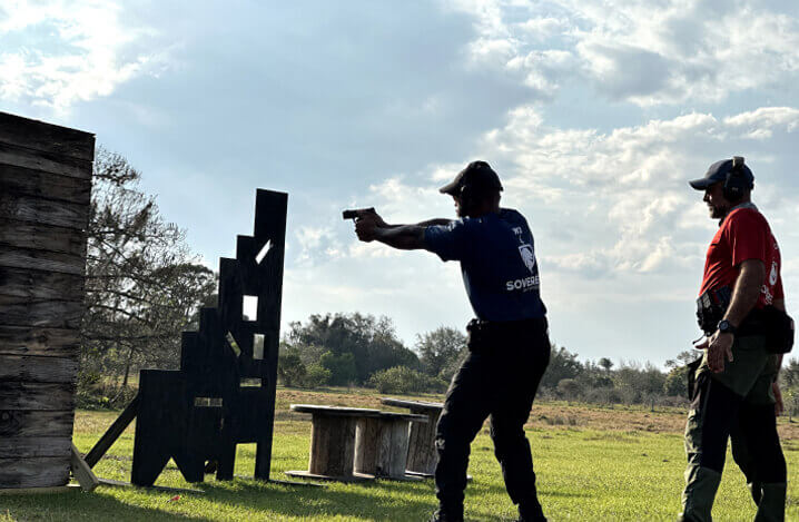 Learn different techniques when shooting behind cover or concealment