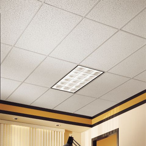 Armstrong Cortega Fire Guard Ceiling Tile Square installed